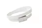 Preview: Design-Lederarmband weiß, 19.5 cm, Magnet-Verschluss Stahl, Gaura Pearls